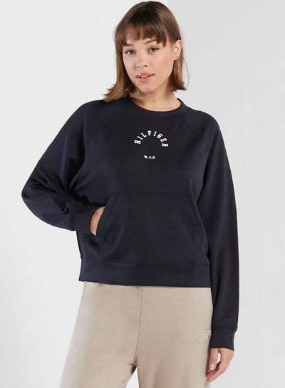 Buy Relaxed Sueded Sweatshirt in UAE