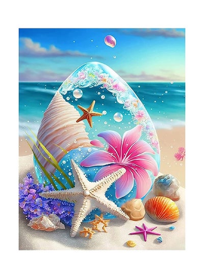 Buy DIY 5D Diamond Painting Kits for Adults Kids, Beach Starfish Full Drill Embroidery Cross Stitch Crystal Rhinestone Paintings Pictures Arts Wall Decor Painting Dots Kits 12x16 in in Saudi Arabia