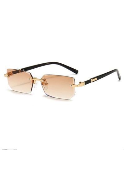 Buy New Rimless Fashion Trend Sunglasses Personalized Sunglasses UV Protection Unisex in Saudi Arabia