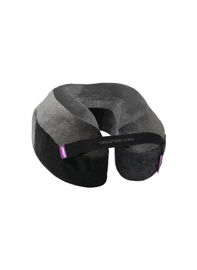 اشتري Evolution Earth Pillow - Eco-Friendly Memory Foam Neck Pillow with Chin & Neck Support - Wind Grey في الامارات