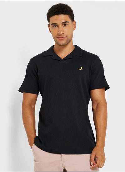 Buy Mens Waffle Polo With Collar - in Saudi Arabia