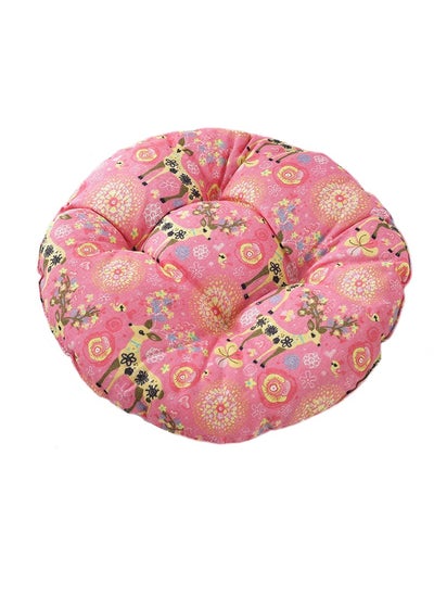 Buy Comfortable Cotton Linen Round Chair Cushion for Home Office - Breathable Design in UAE