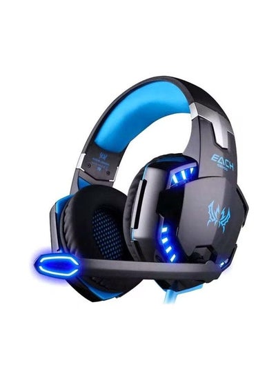 اشتري Over-Ear Gaming Wired Headphones For PS4/PS5/XOne/XSeries/NSwitch/PC Blue في الامارات