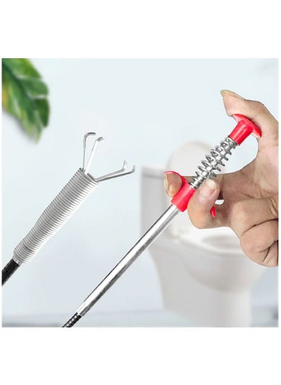 اشتري Drain Clog Remover,Multifunctional Cleaning Claw,Sink Drain Clog Remover Cleaning Tool，for Kitchen Sink Bathroom Tub Toilet Clogged Drains Dredge Pipe Sewers في الامارات