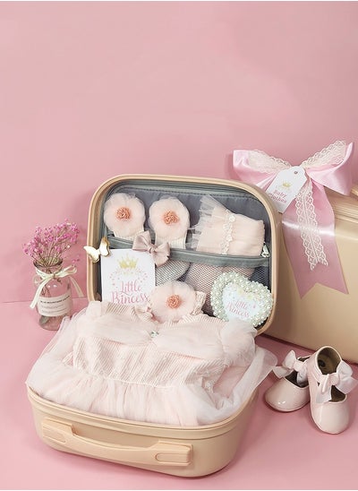 Buy Baby Gift Box Dress Dress Girl Baby Pink Set in Saudi Arabia