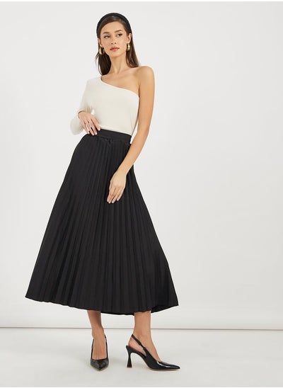 Buy Pleated A-Line Midi Skirt in Saudi Arabia