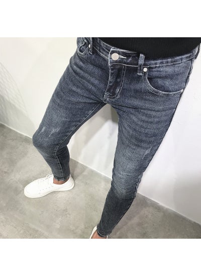 Buy Chic Slim Fit Stretch Denim Jeans for Men Y3303 [JJ] color in Saudi Arabia