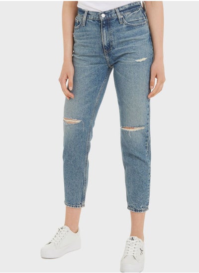 اشتري High Waist Straight Jeans في السعودية