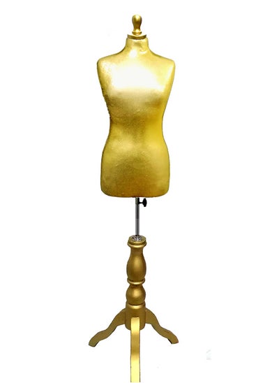 Buy Golden Mannequin with Golden Three Legs Stand in Saudi Arabia