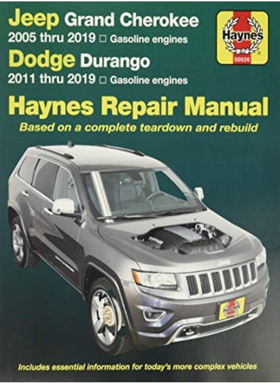 Buy Jeep Grand Cherokee 2005 Thru 2019 and Dodge Durango 2011 Thru 2019 Haynes Repair Manual in UAE