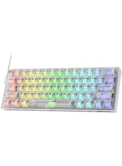 Buy K617 SE 60% Wired RGB Gaming Keyboard, 61 Keys Compact Full-Transparent Mechanical Keyboard w/Translucent Board, Custom Linear Switch, Pro Driver/Software Supported in UAE