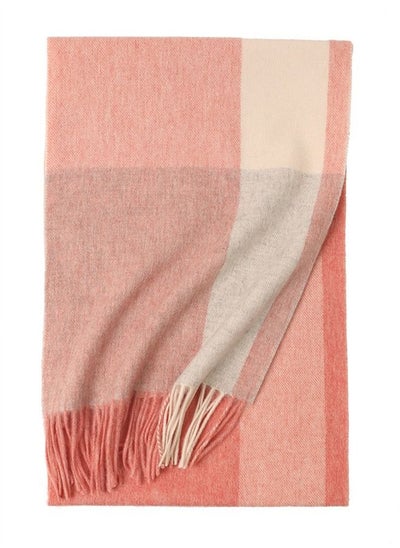 اشتري Warm Long Cashmere Check Scarf Multicolour في الامارات