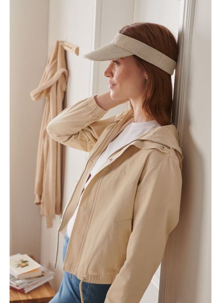 Buy Women Sun Visor Caps, Beige in UAE