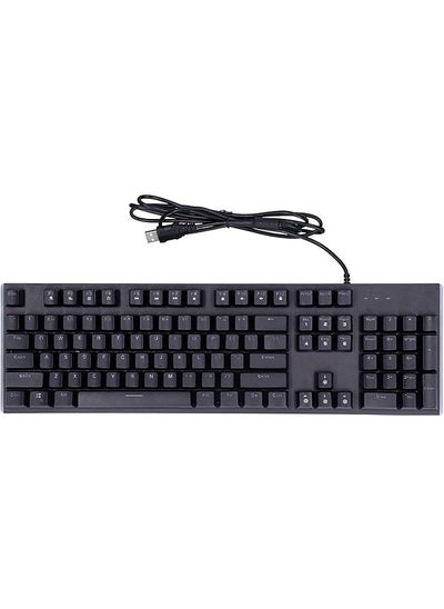 Buy Wired Gaming Keyboard 104 Keys Both Sides Color Light Rgb Led Backlit Keyboard Mechanical Gaming Keyboard Computer Accessories in Saudi Arabia