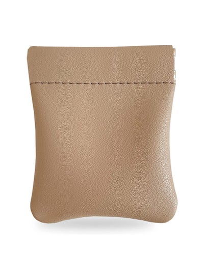 Buy Leather Coin Holder Pouch (Tan) in UAE