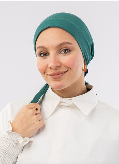 Buy Padded Cotton Bonnet Dark Green For Women in Egypt