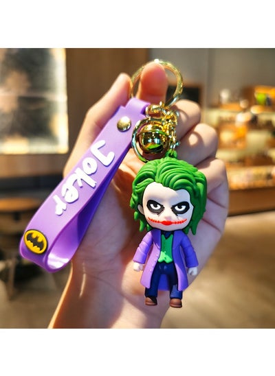 Buy Joker Plastic Keychain Purple 1 Piece in Saudi Arabia