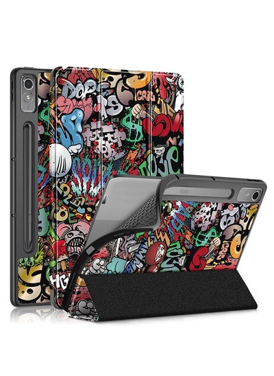 اشتري Case Cover for Lenovo Tab P12 12.7 inch 2023 Tablet Tri-Fold Case with Stand Function في الامارات