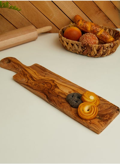 Buy Kora Olive Wood Serving Board 45X15Cm in Saudi Arabia