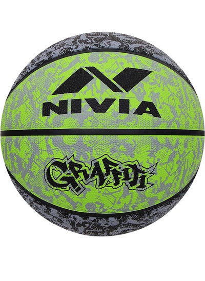 Buy Graffiti Rubber Moulded Basketball Size  7 in Saudi Arabia