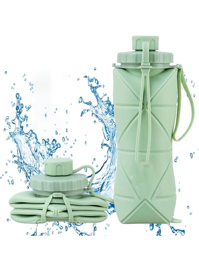 Collapsible Silicone Water Bottle,Leakproof Valve Reuseable Bpa