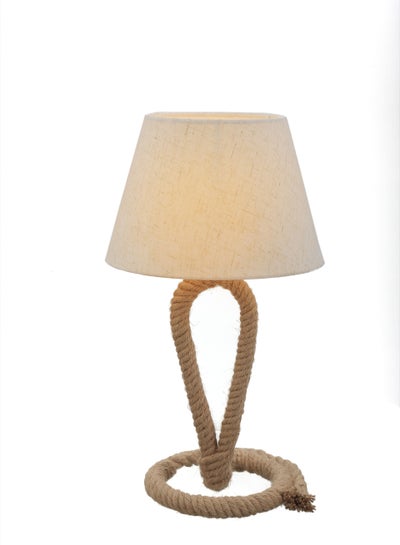 Buy Metal and rope table lamp 46 cm in Saudi Arabia