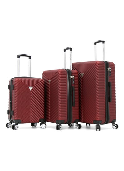 اشتري TAKEOFF Hard Side Luggage Trolley Bag 3 Pieces Set في السعودية