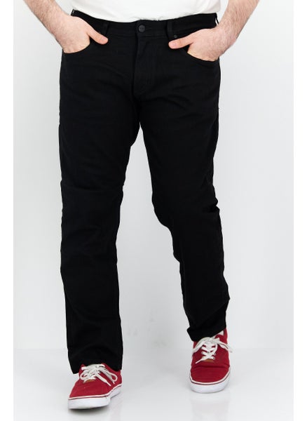 اشتري Men Slim Fit Washed Denim Jeans, Black في السعودية