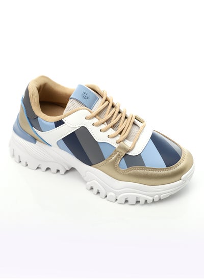 Buy Striped Pattern Platform Sneakers in Egypt