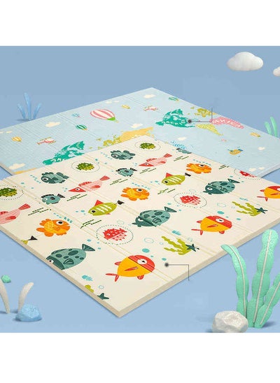 Buy Water Proof Reversible Large Soft Folding Playmat and Extra Thick Kids Crawling Foam Floor for Babies, Kids in Saudi Arabia