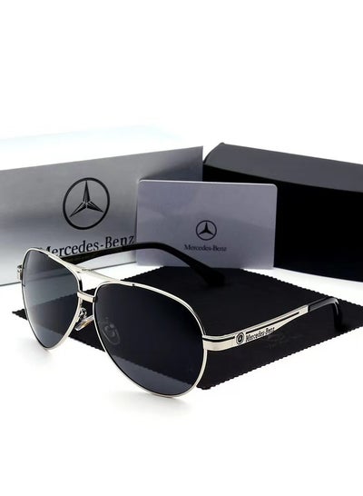 Buy Mercedes Benz Fashion Sunglasses Silver in Saudi Arabia
