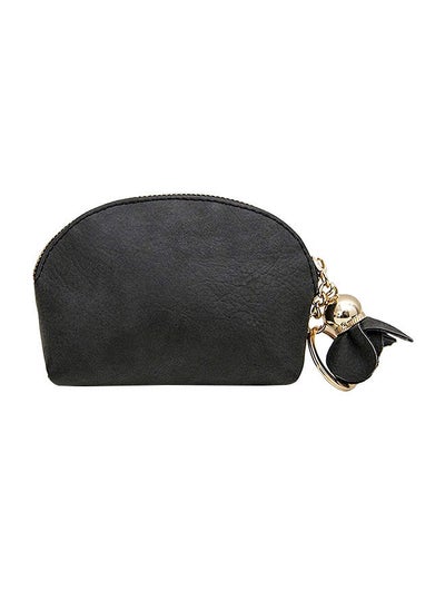 Buy Zipper Closure Coin Purse Black in UAE