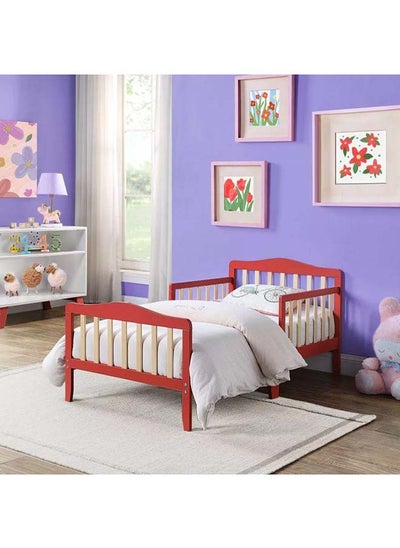 Buy Kids' Red MDF Bed: Lively Playfulness, 120x200x140 cm by Alhome in Saudi Arabia