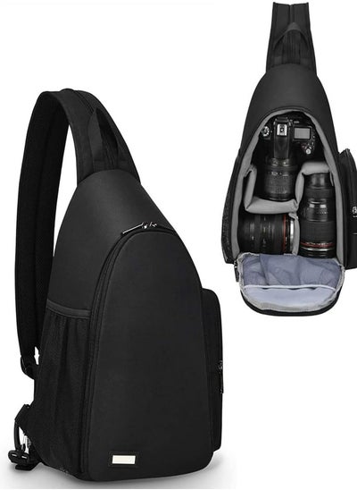 Buy 1 Piece Black Camera Shoulder Crossbody Backpack in Saudi Arabia