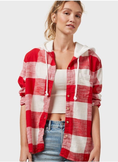 Buy Checked Hoodie in Saudi Arabia