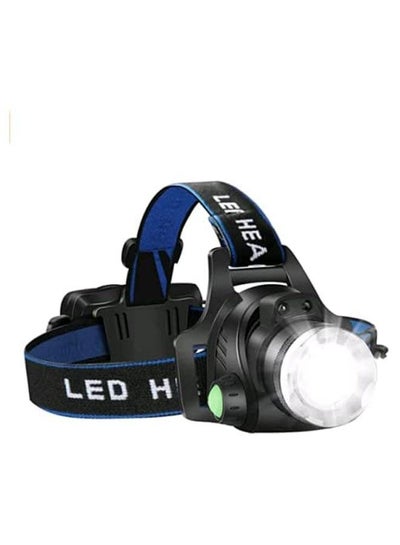 Buy Headlamp Flashlight, Rechargeable Led Head Lamp, IPX4 Waterproof T6 Headlight with 3 Modes and Adjustable Headband, Perfect for Camping, Hiking, Outdoors, Hunting in Saudi Arabia