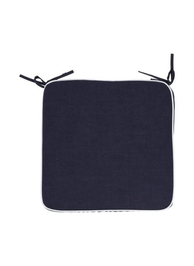 Buy Square Cushion 43X43X6Cm Navy Blue in Saudi Arabia