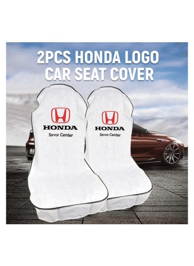 Buy HONDA logo Car Seat Cover Universal Car Seat Dust Dirt Extra Protection Cover For Your Seat 2 Pcs Set in Saudi Arabia