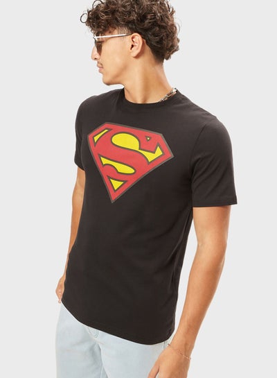 Buy Superman Logo Crew Neck T-Shirt in Saudi Arabia
