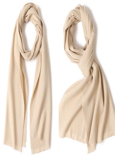 Buy Warm Solid Short Beard Wool Scarf in UAE