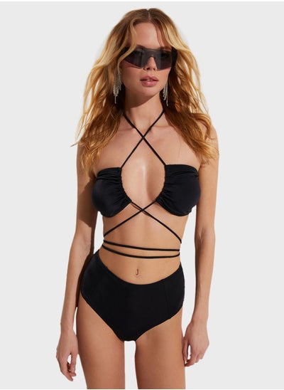 Buy Tie Detailed Bikini Top in UAE