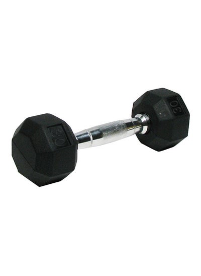 Buy Rubber Dumbbell 13.6Kg/30Lb Single in UAE