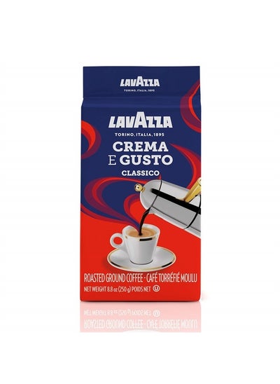 اشتري LavAzza medium roast Crema e Gusto Ground Coffee 8.80 oz (Pack of 8) في الامارات