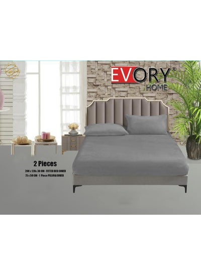 Buy Bedding Velvet Single Fitted Bed Sheet With Pillow Cover Case in Saudi Arabia