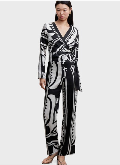 Buy Buckle Detail Printed Jumpsuit in UAE