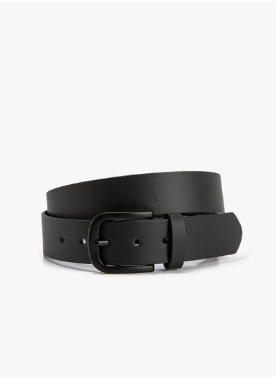 اشتري Faux Leather Belt Metal Buckle Detailed في الامارات