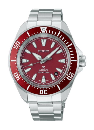 Buy Prospex Automatic Diver's 200m Red Dial Stainless Steel Men's Watch SRPL11K1 in UAE