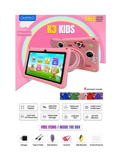 Buy Oteeto K3 Kids Tablet - The Perfect Companion for Young Explorers in UAE