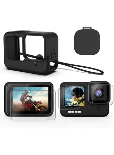 Buy For GoPro Hero 9(2020) Black Tempered Glass Screen Protector Lens Protection Protective Film for Gopro9 Go Pro 9 Camera Accessories in Egypt