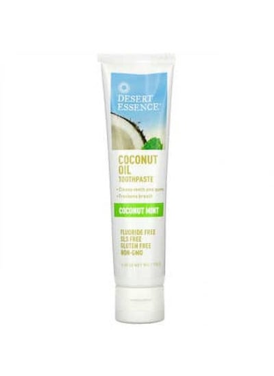 اشتري Desert Essence, Coconut Oil Toothpaste, Coconut Mint, 6.25 oz (176 g) في الامارات